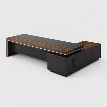 Executive Desk and File Cabinet Collection with Storage