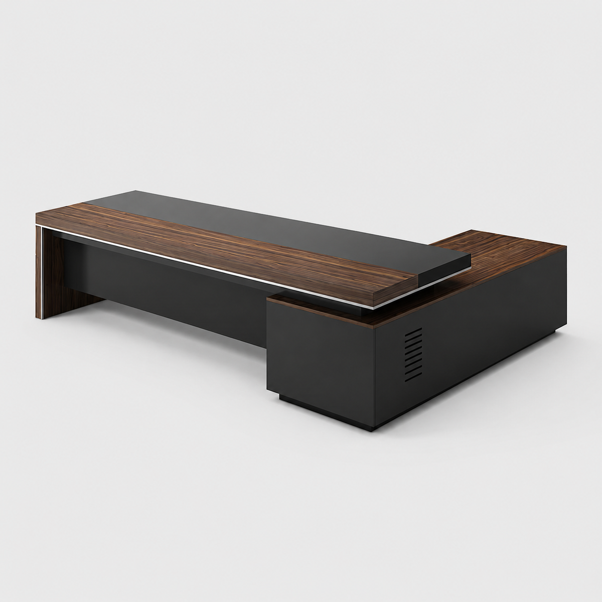 Executive Desk and File Cabinet Collection with Storage