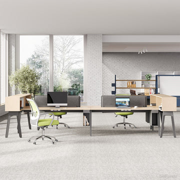 4 Person Modern Partition Office Workstation Desk