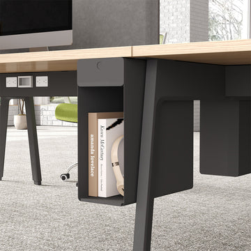 Under Desk Side Compartment Storage for Books