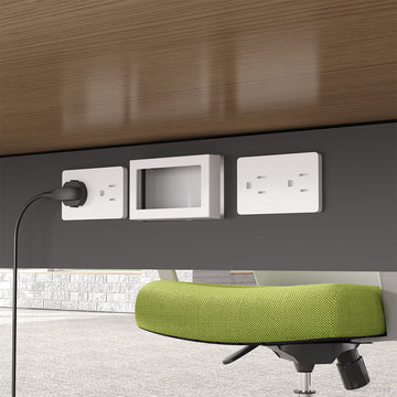 Undermount Power Socket Panel for Commercial Desk